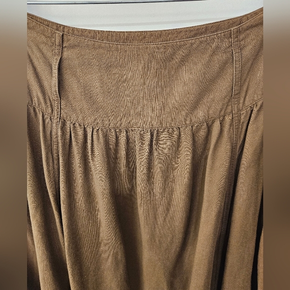 Vintage - Linen Blend Larry Levine Green Skirt - Size 12 - Picture 3 of 6